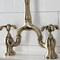 Kingston Brass Bridge Kitchen Faucet with Brass Sprayer, Antique Brass KS7753TXBS - alternate 6
